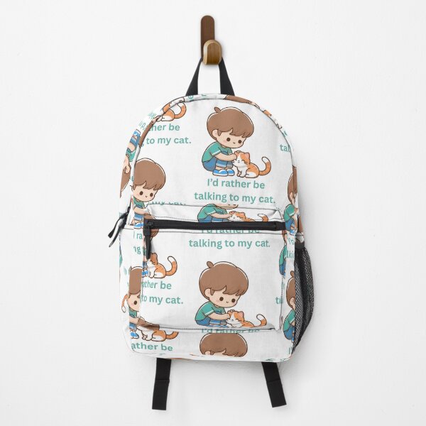 Item preview, I'd rather be talking to my cat designed and sold by Nene Bird Designs.