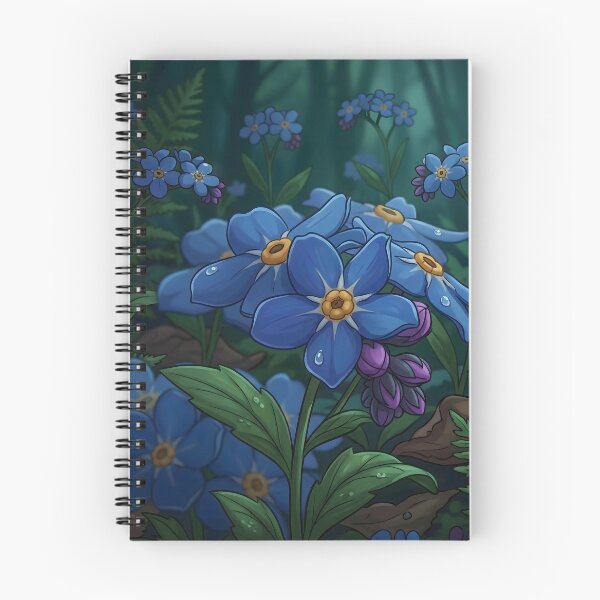 Item preview, Deep Forest Forget-Me-Nots designed and sold by henkephotoart.
