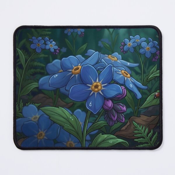Item preview, Deep Forest Forget-Me-Nots designed and sold by henkephotoart.