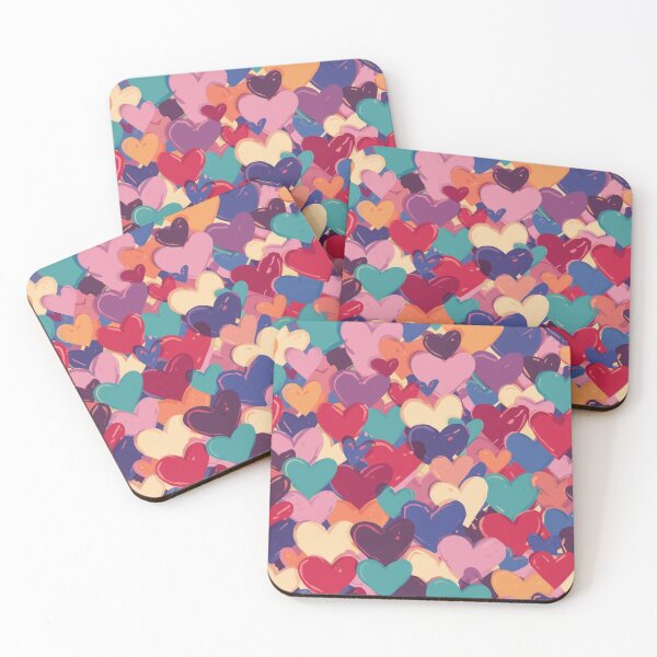 Item preview, A bunch of colorful hearts designed and sold by Art70shop.