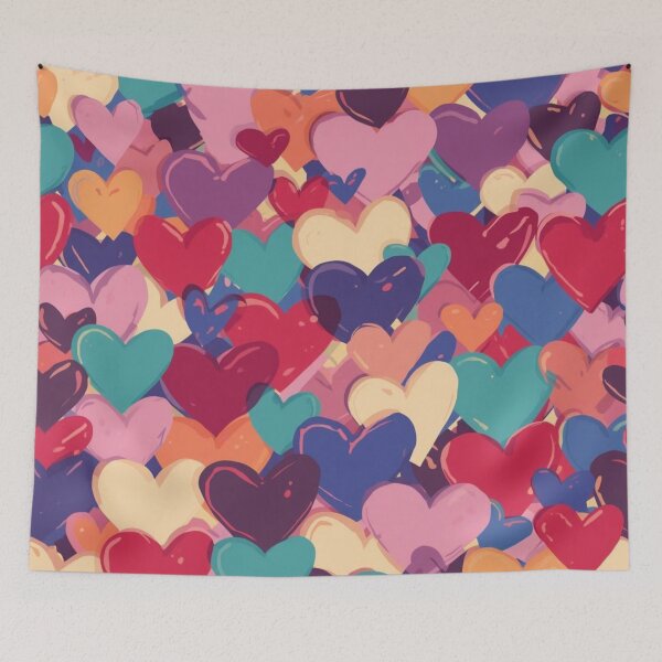 Item preview, A bunch of colorful hearts designed and sold by Art70shop.