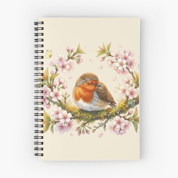 Item preview,  Sleeping Robin Cherry Blossom Spring designed and sold by CalmCapy Co.