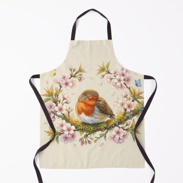Item preview, Sleeping Robin Cherry Blossom Cottagecore Spring Art designed and sold by CalmCapy Co.