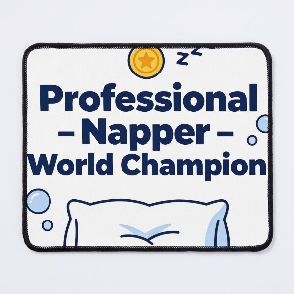 Item preview, Professional Napper – World Champion Funny Sleeping Pillow designed and sold by KP Creative Co.