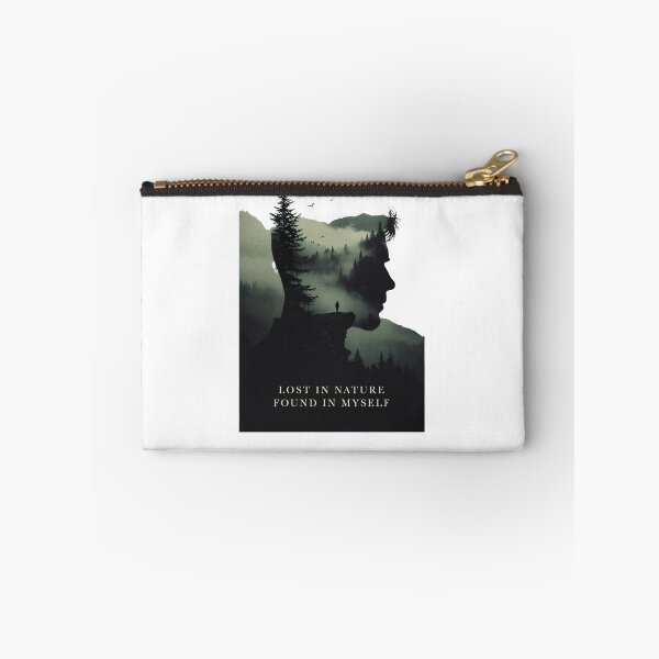 Item preview, Lost In Nature Found In Myself | Forest Silhouette Art designed and sold by NatureHarmony16.