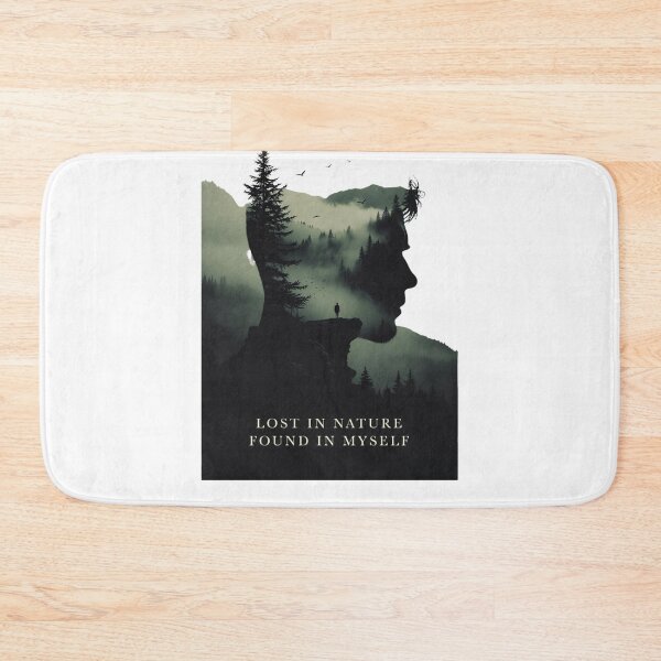 Item preview, Lost In Nature Found In Myself | Forest Silhouette Art designed and sold by NatureHarmony16.