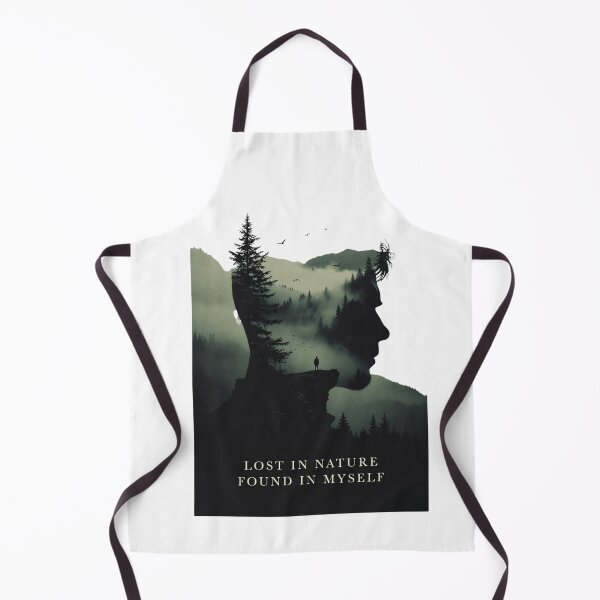 Item preview, Lost In Nature Found In Myself | Forest Silhouette Art designed and sold by NatureHarmony16.