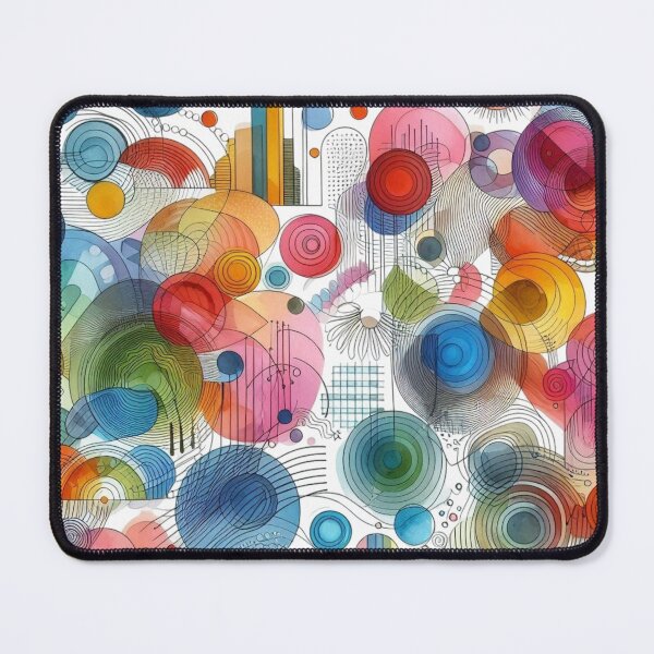 Item preview, Colorful Abstract Watercolor Circles Geometry Art designed and sold by AlxVel.