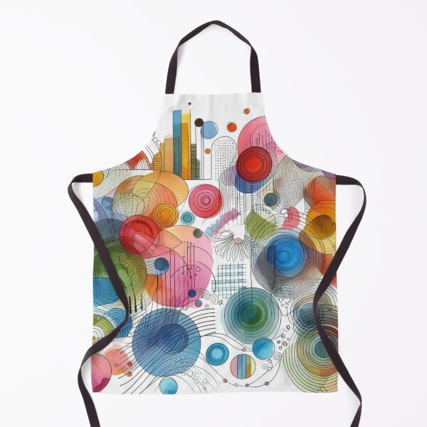 Item preview, Colorful Abstract Watercolor Circles Geometry Art designed and sold by AlxVel.