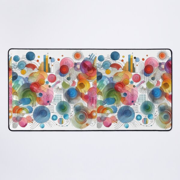 Item preview, Colorful Abstract Watercolor Circles Geometry Art designed and sold by AlxVel.