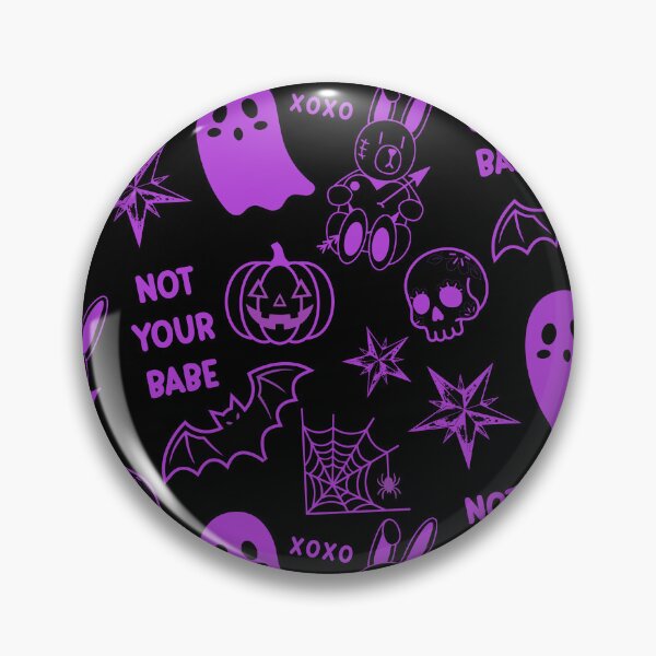 Item preview, Not Your Babe – Cute Gothic Halloween Pattern designed and sold by Creative Owlet.