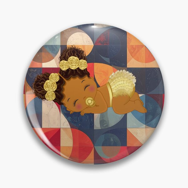 Item preview, Baby Girl on Retro Geometric Pattern designed and sold by thelivingrp.