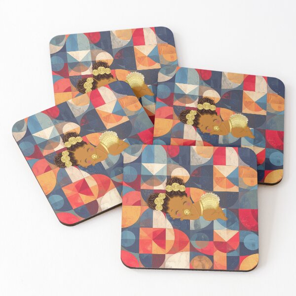 Item preview, Baby Girl on Retro Geometric Pattern designed and sold by thelivingrp.