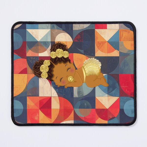 Item preview, Baby Girl on Retro Geometric Pattern designed and sold by thelivingrp.