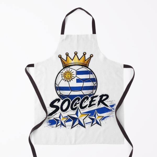Item preview, Vintage Uruguay flag Crowned Soccer Ball designed and sold by QuiteOrbit.