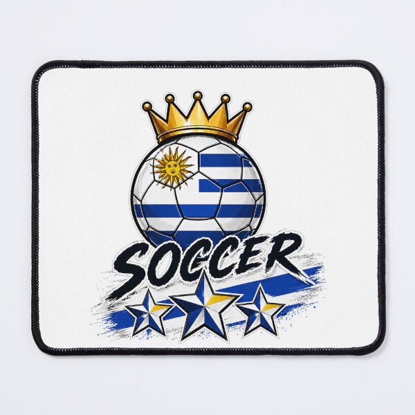 Item preview, Vintage Uruguay flag Crowned Soccer Ball designed and sold by QuiteOrbit.