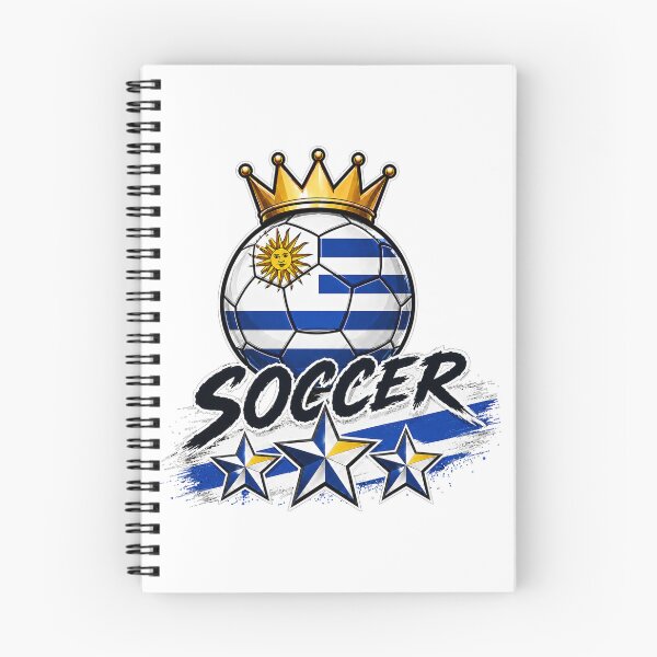 Item preview, Vintage Uruguay flag Crowned Soccer Ball designed and sold by QuiteOrbit.