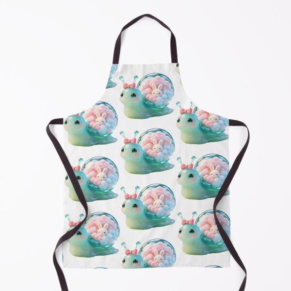 Item preview, Emerald Snail - Kawaii Bunny in a Cloud Crystal Shell designed and sold by ABYSSLAB.