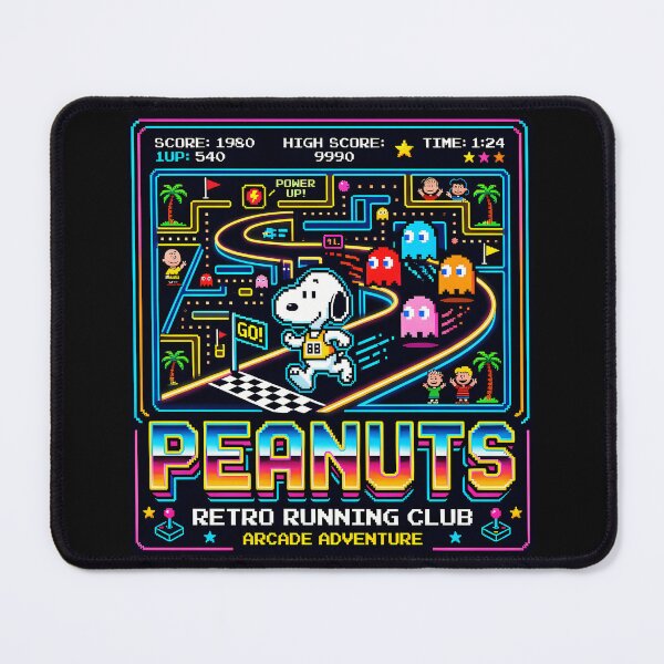 Item preview, Peanuts Retro Running Club Arcade Adventure Snoopy Video Game Gamer designed and sold by LysiTHWIP.