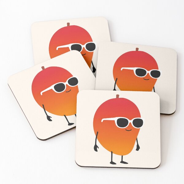 Item preview, Mango red Flat designed and sold by White Rim Mates.