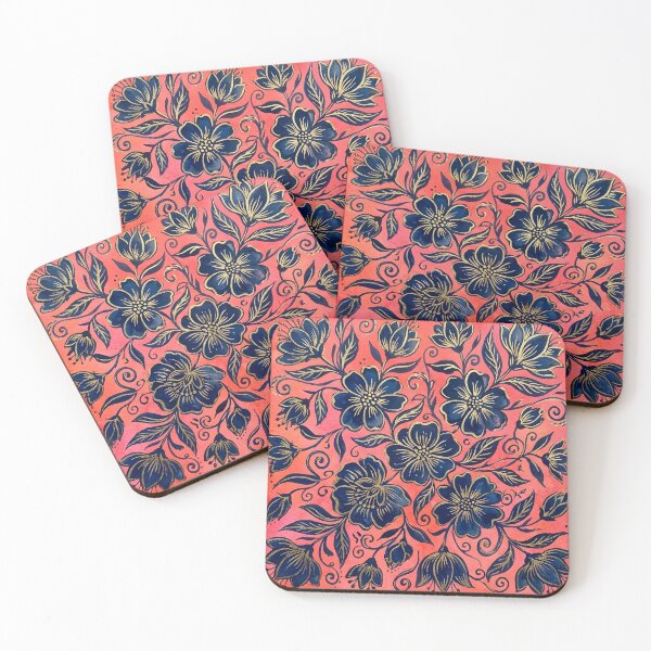 Item preview, Navy Floral  designed and sold by GraphicsClub.
