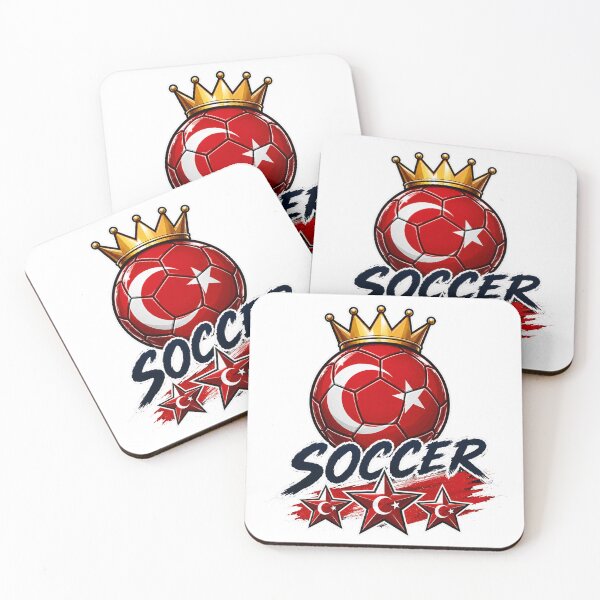 Item preview, Vintage Turkey flag Crowned Soccer Ball designed and sold by QuiteOrbit.