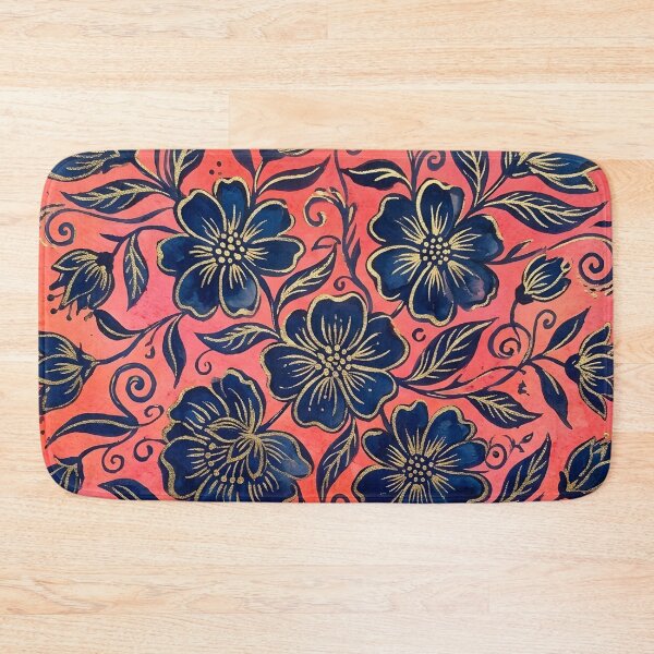 Item preview, Navy Floral  designed and sold by GraphicsClub.