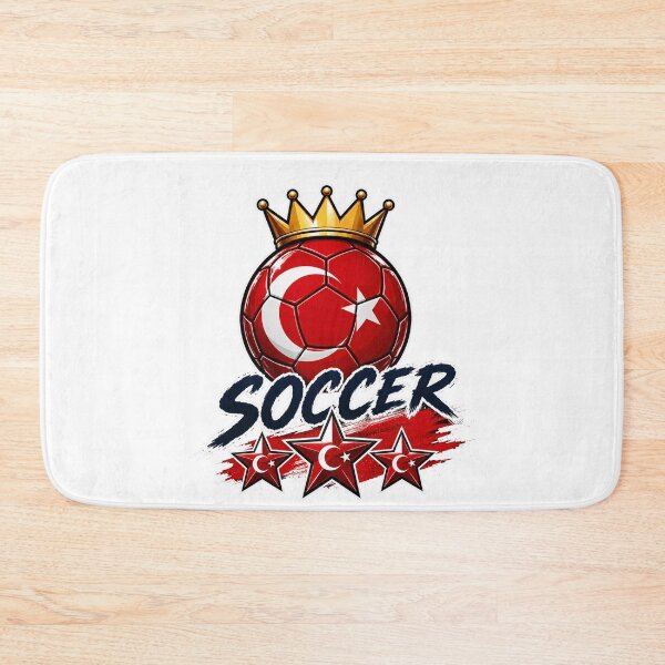 Item preview, Vintage Turkey flag Crowned Soccer Ball designed and sold by QuiteOrbit.