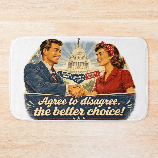 Item preview, Agree to Disagree, the Better Choice! Retro Americana Unity Poster designed and sold by Hookesmode.