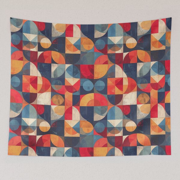 Item preview, 1960s Retro Abstract Geometric Shapes Pattern designed and sold by thelivingrp.