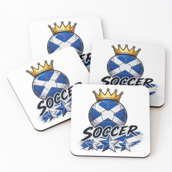 Item preview, Vintage Scotland flag Crowned Soccer Ball designed and sold by QuiteOrbit.