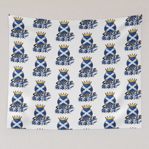 Item preview, Vintage Scotland flag Crowned Soccer Ball designed and sold by QuiteOrbit.