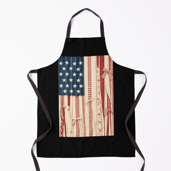 Item preview, Rustic Patriotic Farmhouse American Flag Ribbon Wall Art designed and sold by justinhmorton.