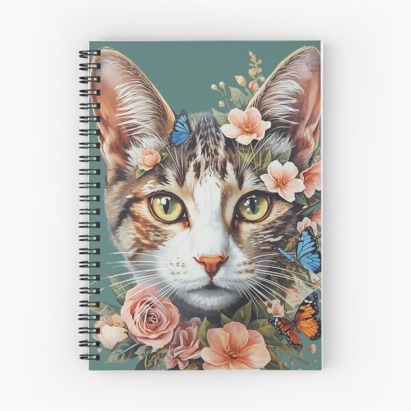Item preview, Flower cat of all colors designed and sold by Art70shop.