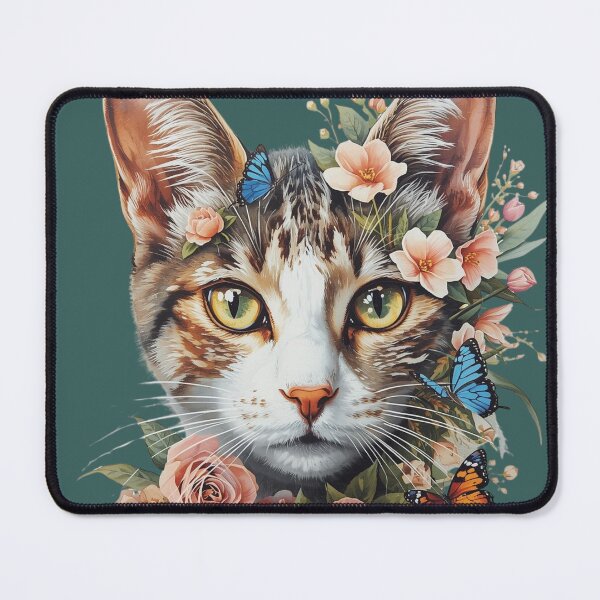Item preview, Flower cat of all colors designed and sold by Art70shop.