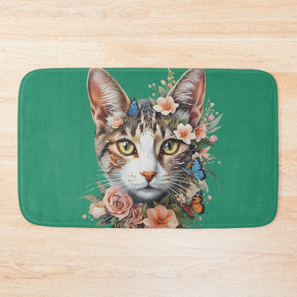 Item preview, Flower cat of all colors designed and sold by Art70shop.