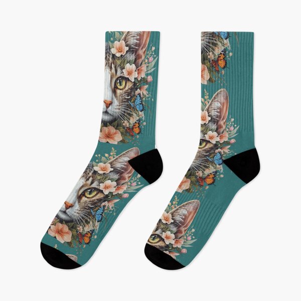 Item preview, Flower cat of all colors designed and sold by Art70shop.