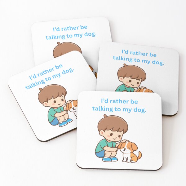 Item preview, I'd rather be talking to my dog designed and sold by Nene Bird Designs.