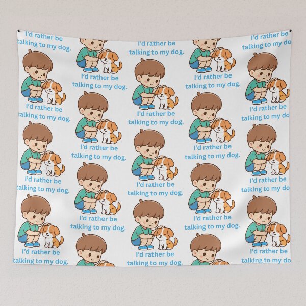 Item preview, I'd rather be talking to my dog designed and sold by Nene Bird Designs.