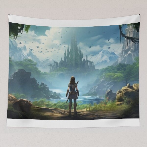 Item preview, Epic Fantasy Adventure Landscape designed and sold by EchoWave11.