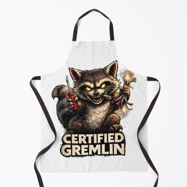 Item preview, CERTIFIED GREMLIN Funny Raccoon Chaos Meme T-Shirt designed and sold by RebelVibeX.