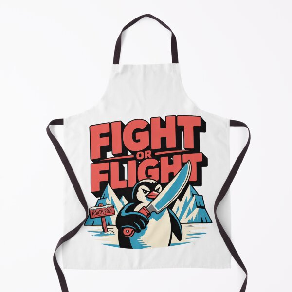 Item preview, Funny Fight or Flight Penguin Meme – Badass Angry Animal Graphic designed and sold by MerchlyMike.