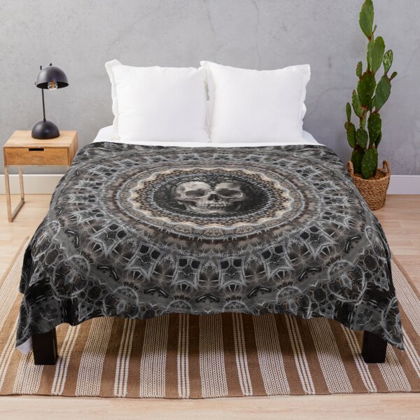 Item preview, Gothic Skull Mandala Dark Kaleidoscope Sacred Geometry Art designed and sold by cr6zym1nd.