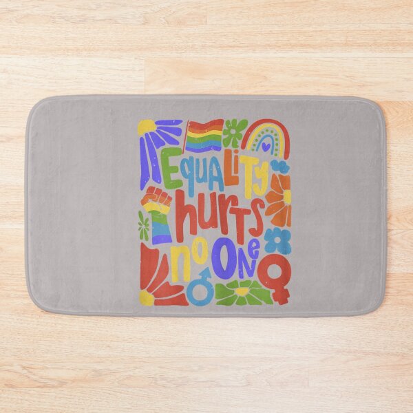 Item preview, Gay Pride Equality Hurts No One Rainbow LGBTQ Retro Groovy designed and sold by mjohnson9.