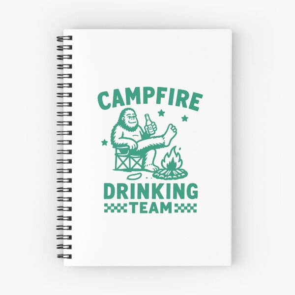 Item preview, Bigfoot Campfire Drinking Team Funny Retro Bigfoot designed and sold by HBDStudio.