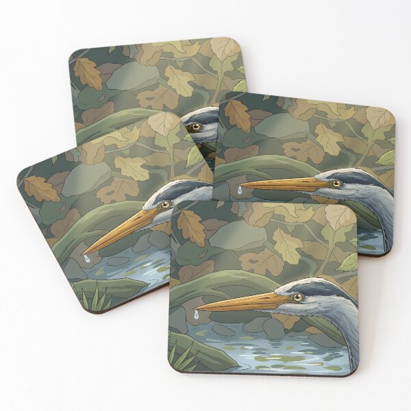 Item preview, Grey Heron by the Stream designed and sold by henkephotoart.