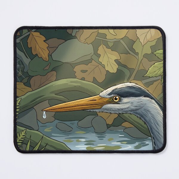 Item preview, Grey Heron by the Stream designed and sold by henkephotoart.