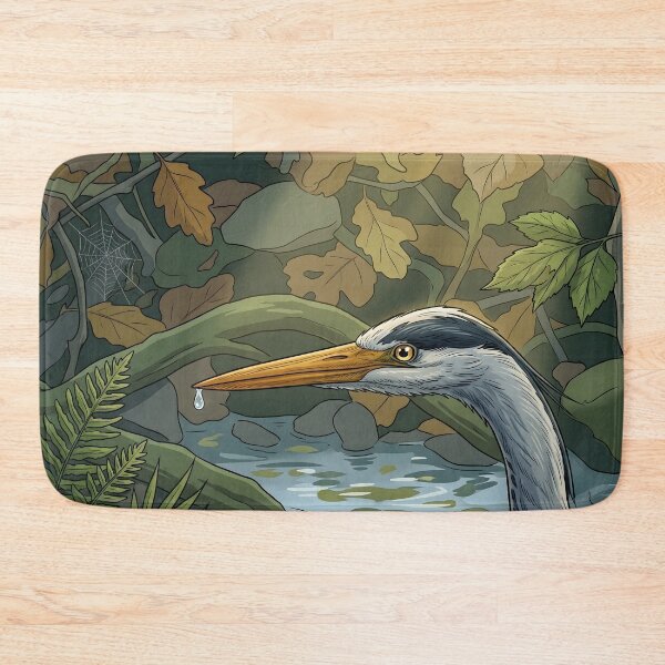Item preview, Grey Heron by the Stream designed and sold by henkephotoart.