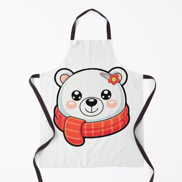 Item preview, Cute Kawaii Winter Bear Sticker Transparent Background designed and sold by NadDot.