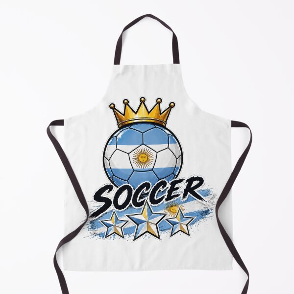 Item preview, Vintage Argentina flag Crowned Soccer Ball designed and sold by QuiteOrbit.